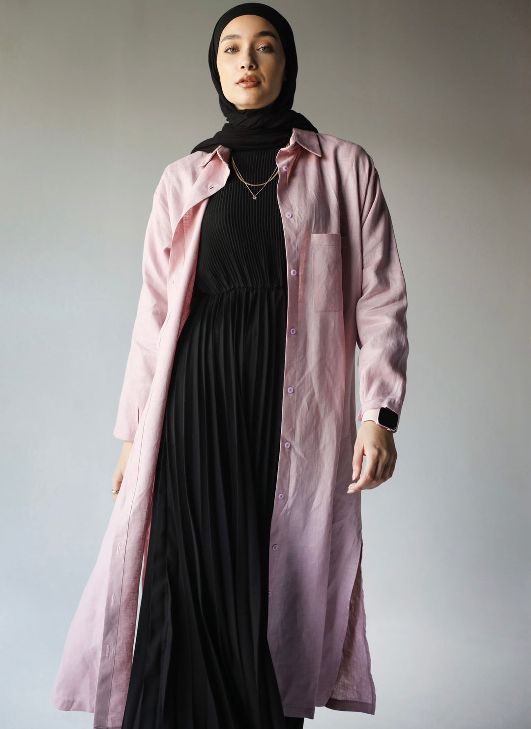 Midi linen shirt C0183