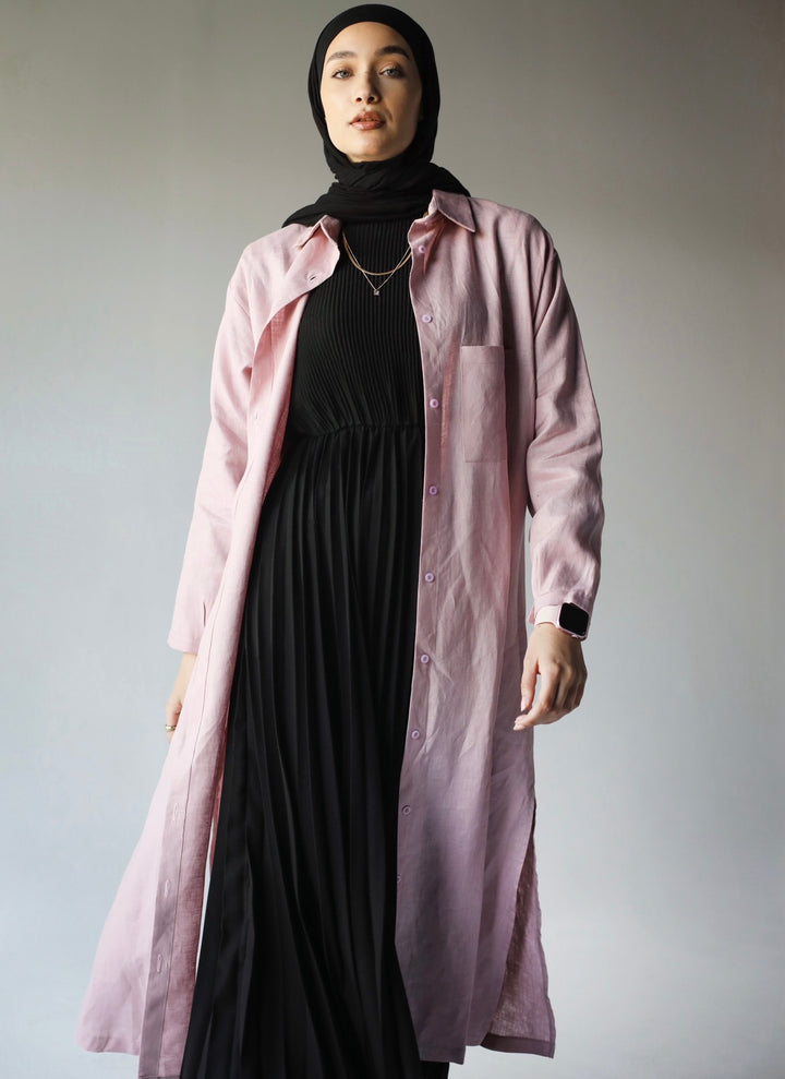 Midi linen shirt C0183