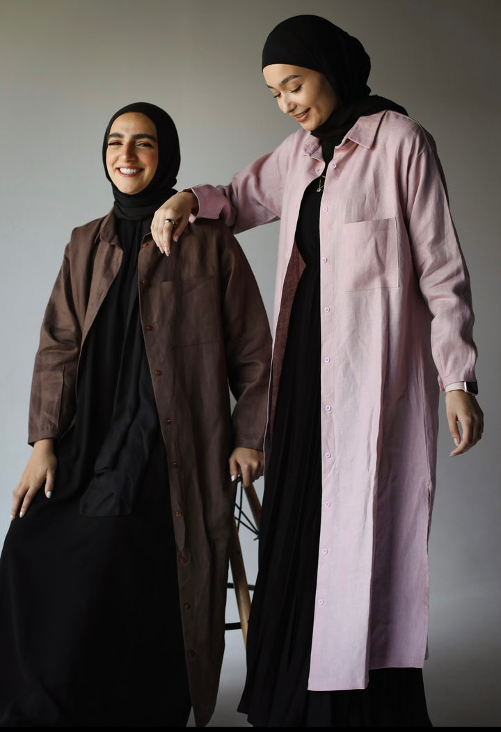 Midi linen shirt C0183